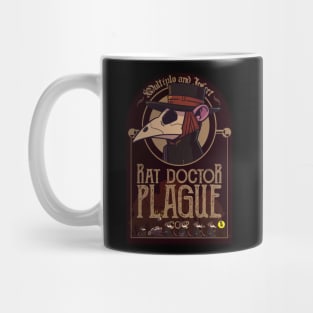 Rat plague doctors, black plague Mug